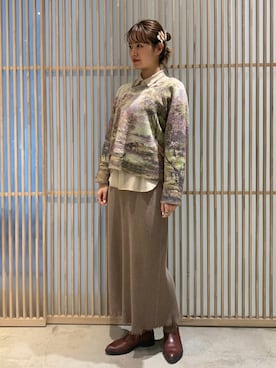 「nitca（ニトカ）のアイテム」を使った、note et silence.さん（レディース・162cm）の冬コーディネート