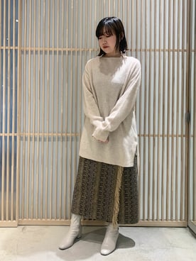 「ロング丈」｜note et silence.さん（レディース・157cm）の冬コーディネート