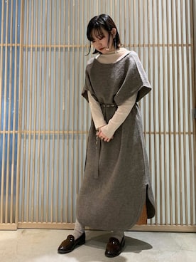 note et silence.さん(レディース・157cm)の冬コーディネート