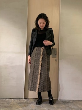 「nitca（ニトカ）のアイテム（ジャケット/アウター）」を使った、note et silence.さん（レディース・167cm）の冬コーディネート
