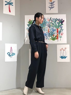 「note et silence （ノートエシロンス）のアイテム（ワンピース/ドレス）」を使った、note et silence.さん（レディース・166cm）の冬コーディネート