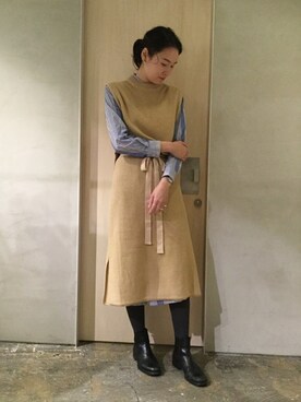 note et silence.さん（レディース・167cm）の冬コーディネート