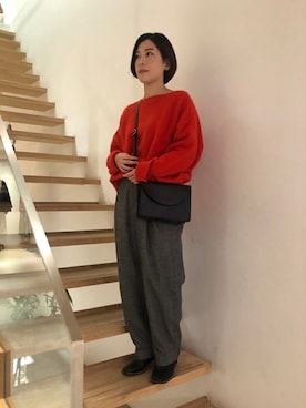 「caph（カーフ）のアイテム」を使った、note et silence.さん（レディース・150cm）の冬コーディネート