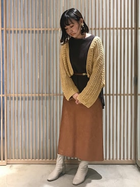 note et silence.さん（レディース・157cm）の冬コーディネート