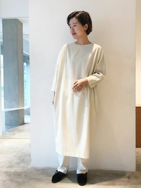 「note et silence （ノートエシロンス）のアイテム（パンツ）」を使った、note et silence.さん（レディース・160cm）の冬コーディネート