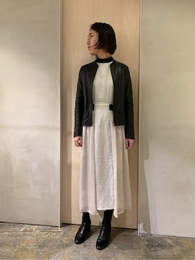 「nitca（ニトカ）のアイテム（ジャケット/アウター）」を使った、note et silence.さん（レディース・169cm）の冬コーディネート
