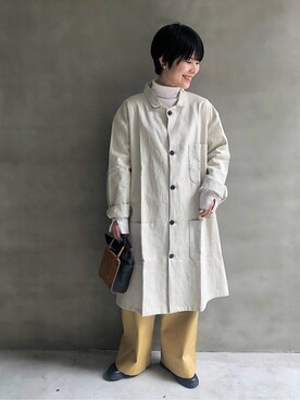 「シャツワンピース」｜note et silence.さん（レディース・155cm）の冬コーディネート