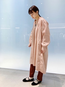 「note et silence （ノートエシロンス）のアイテム（ワンピース/ドレス）」を使った、note et silence.さん（レディース・162cm）の春コーディネート