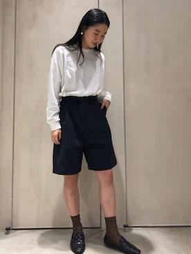 「note et silence （ノートエシロンス）のアイテム（パンツ）」を使った、note et silence.さん（レディース・165cm）の春コーディネート