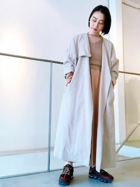 「nitca（ニトカ）のアイテム（ジャケット/アウター）」を使った、note et silence.さん（レディース・152cm）の春コーディネート