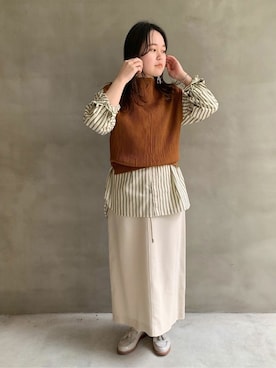「note et silence （ノートエシロンス）のアイテム（アクセサリー）」を使った、note et silence.さん（レディース・148cm）の春コーディネート