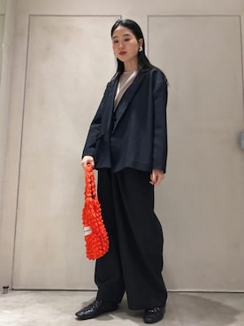 「note et silence （ノートエシロンス）のアイテム（ジャケット/アウター）」を使った、note et silence.さん（レディース・165cm）の春コーディネート