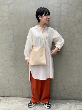 「note et silence （ノートエシロンス）のアイテム（パンツ）」を使った、note et silence.さん（レディース・155cm）の春コーディネート