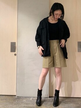 「note et silence （ノートエシロンス）のアイテム（パンツ）」を使った、note et silence.さん（レディース・169cm）の春コーディネート