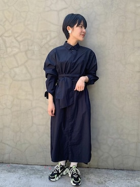 「note et silence （ノートエシロンス）のアイテム（ワンピース/ドレス）」を使った、note et silence.さん（レディース・155cm）の春コーディネート