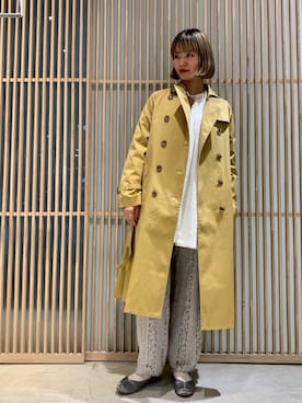 「note et silence （ノートエシロンス）のアイテム（ジャケット/アウター）」を使った、note et silence.さん（レディース・162cm）の春コーディネート