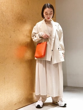 「note et silence （ノートエシロンス）のアイテム（ジャケット/アウター）」を使った、note et silence.さん（レディース・152cm）の春コーディネート
