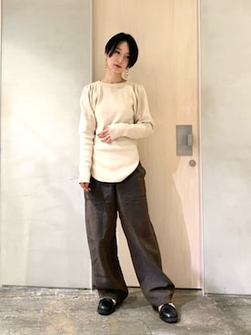 note et silence.さん(レディース・160cm)の冬コーディネート