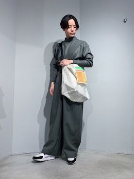 「note et silence （ノートエシロンス）のアイテム（パンツ）」を使った、note et silence.さん（レディース・160cm）の冬コーディネート