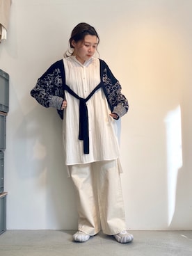 「nitca（ニトカ）のアイテム（トップス）」を使った、note et silence.さん（レディース・160cm）の冬コーディネート