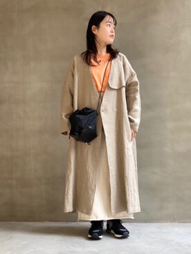「note et silence （ノートエシロンス）のアイテム（トップス）」を使った、note et silence.さん（レディース・160cm）の冬コーディネート