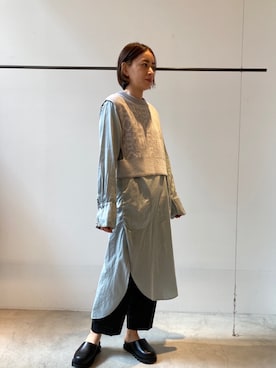 「note et silence （ノートエシロンス）のアイテム（ワンピース/ドレス）」を使った、note et silence.さん（レディース・160cm）の春コーディネート