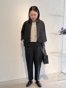 エボニーアイボリー　E bony ivory プリーツジャケット Ebonyivory（エボニーアイボリー）の「T/Wハイツイスト