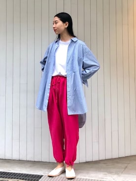 「note et silence （ノートエシロンス）のアイテム」を使った、note et silence.さん（レディース・160cm）の夏コーディネート