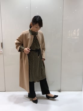 「オオハシ柄」｜emicieさん（レディース・157cm）の冬コーディネート