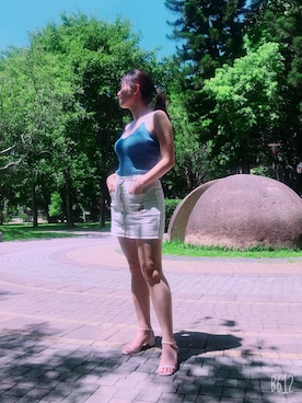 「AIR SPACE（エアースペース）のアイテム（チュニック）」を使った、ツイ 🇹🇼さん（レディース・159cm）の秋コーディネート