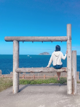 「アイテム（ローファー、オレンジ系）」を使った、ツイ 🇹🇼さん（レディース・159cm）の秋コーディネート