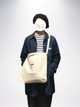 menano stores｜menano使用「MENANO（MENANO / ビックなレノンバック / ¥3,300）」的時尚穿搭