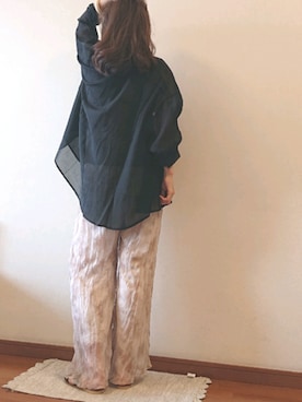 「シースルー」｜「アイテム（ラッピングキット）」を使った、a.y.aさん（レディース・162cm）の夏コーディネート