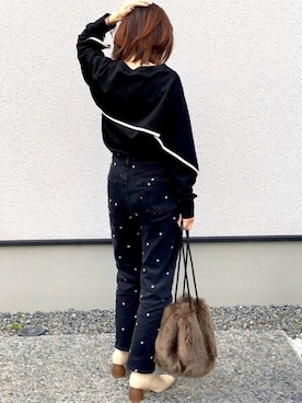 「PLST（プラステ）のアイテム（バッグ）」を使った、haruさん（レディース・159cm）の秋コーディネート