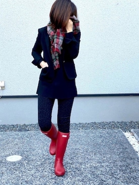 「ながぐつ」｜haruさん（レディース・159cm）の冬コーディネート