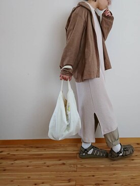 リネンコットンフルジップパーカ のレディース人気ファッションコーディネート Wear