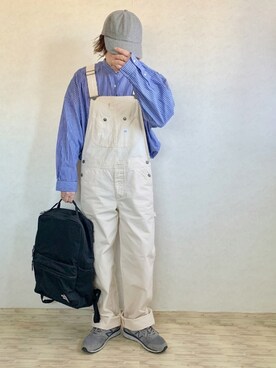 オールインワン サロペット ホワイト 白色系 コーディネート Zozotown