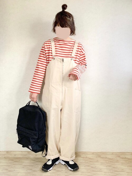 にこ さんのサロペット オーバーオールを使ったコーディネート Zozotown