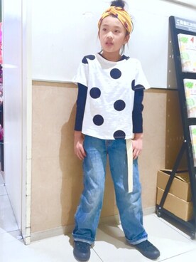 あやねこさん（キッズ・132cm）の春コーディネート