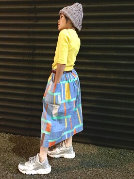 「ハイネックトップス」｜あやねこさん（キッズ・133cm）の夏コーディネート