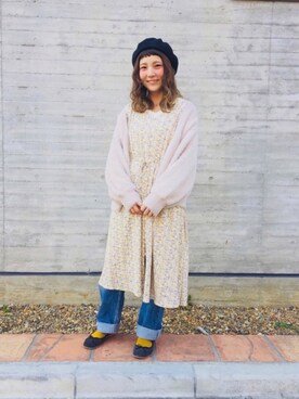 asukaさん（レディース・157cm）の冬コーディネート