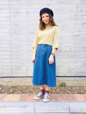 「クリスプ」｜「アイテム（セットアップ）」を使った、asukaさん（レディース・157cm）の冬コーディネート