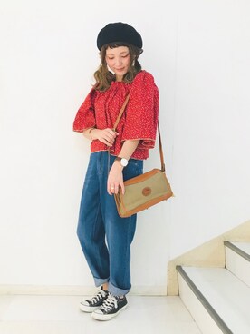 「クリスプ」｜「アイテム（腕時計）」を使った、asukaさん（レディース・157cm）の春コーディネート