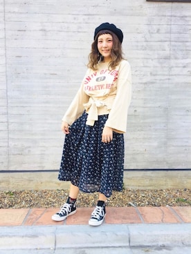 asukaさん（レディース・157cm）の春コーディネート