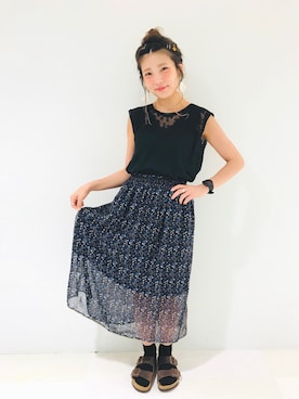 「クリスプ」｜「アイテム（腕時計）」を使った、asukaさん（レディース・157cm）の夏コーディネート