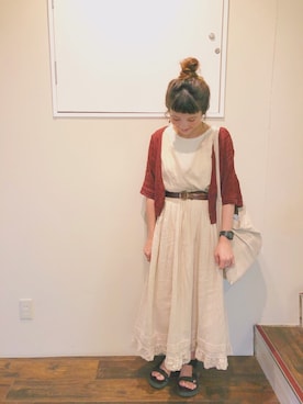 「クリスプ」｜「アイテム（その他アウター）」を使った、asukaさん（レディース・157cm）の夏コーディネート