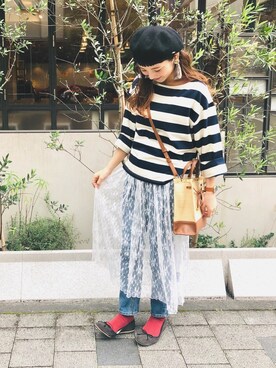 レーススカート デニム の人気ファッションコーディネート Wear