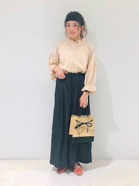 「テロテロ」｜asukaさん（レディース・157cm）の春コーディネート