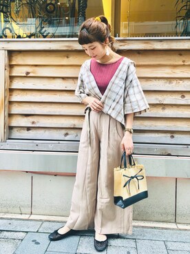 「クリスプ」｜「アイテム（その他シューズ）」を使った、asukaさん（レディース・157cm）の春コーディネート