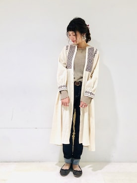 asukaさん（レディース・157cm）の冬コーディネート